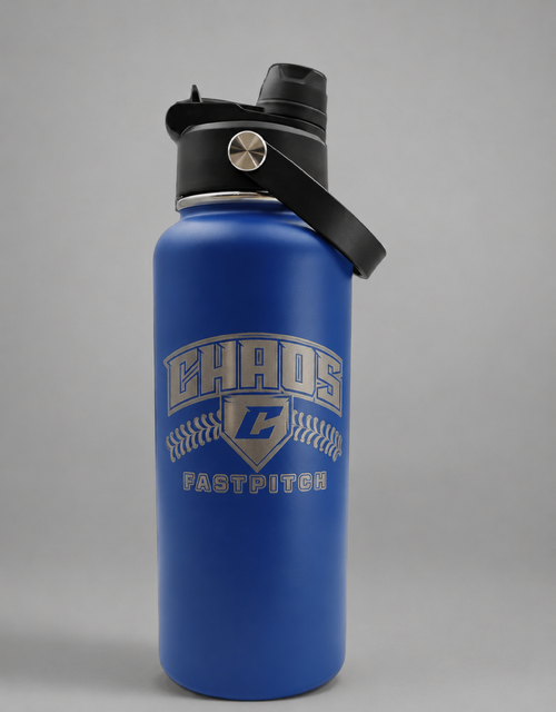 32oz Sports Water Bottle — Royal Blue (front)