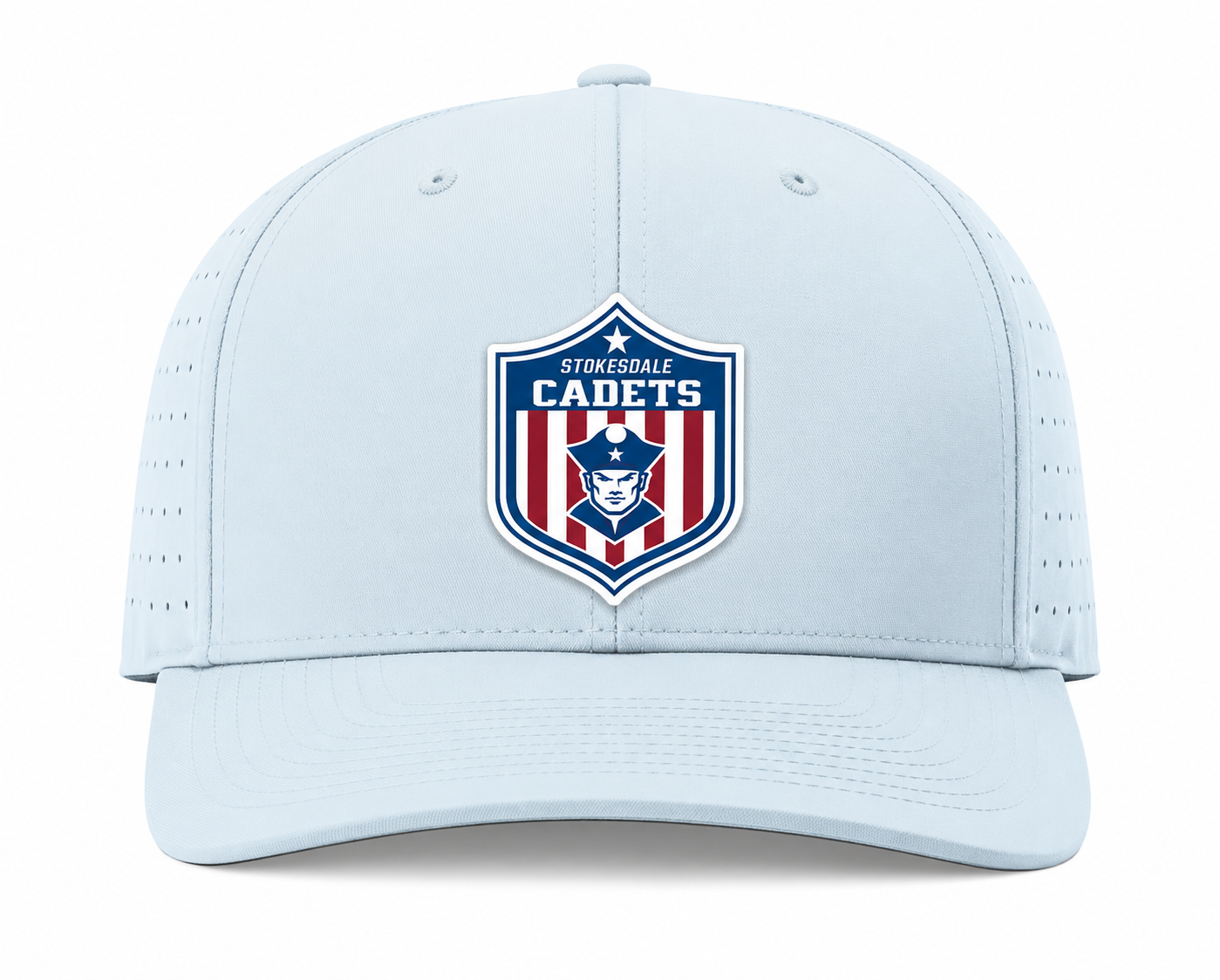 Cadets Richardson 632 Performance Hat — Light Blue (front)