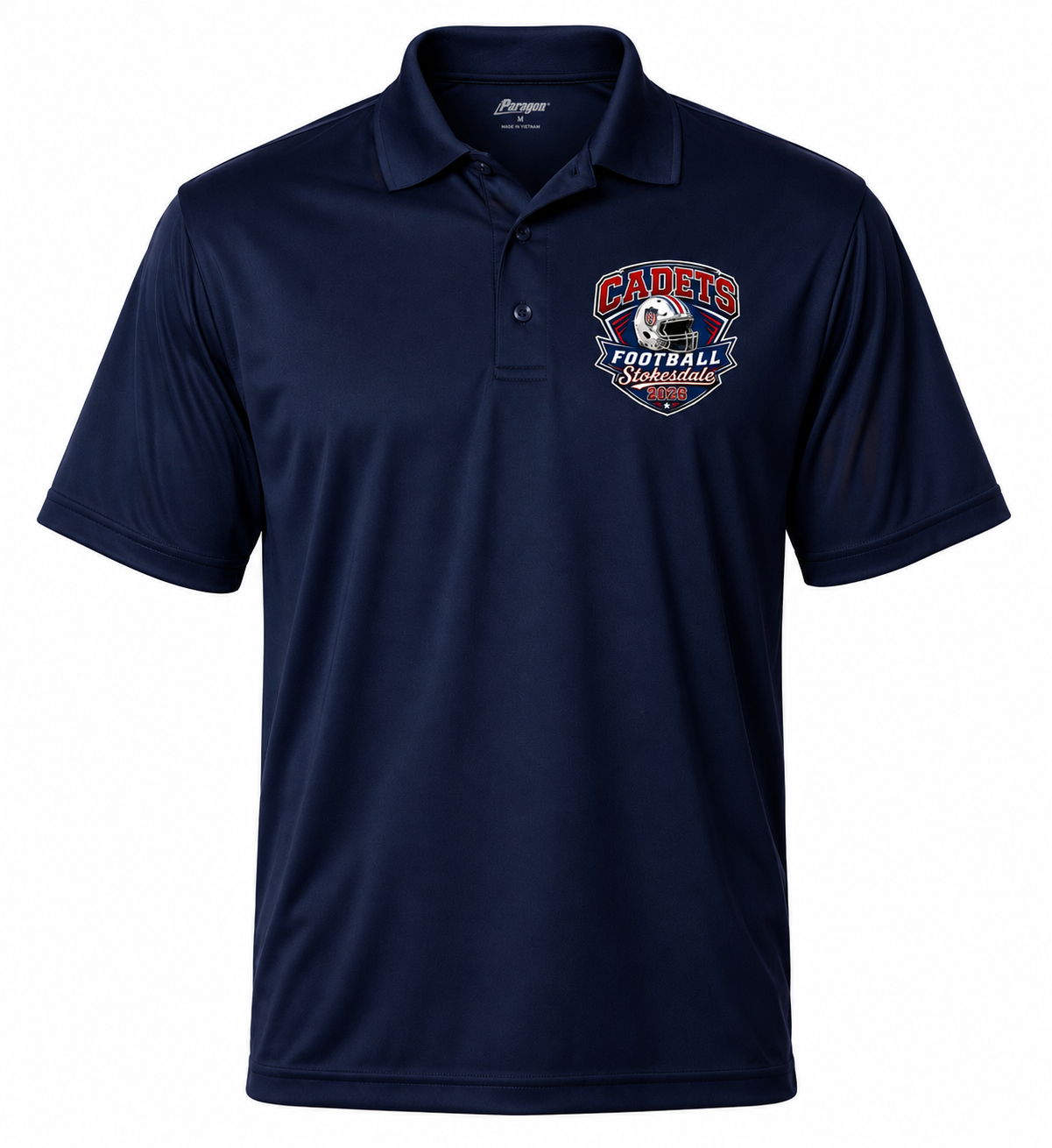 Cadets Performance Polo — Navy (front)