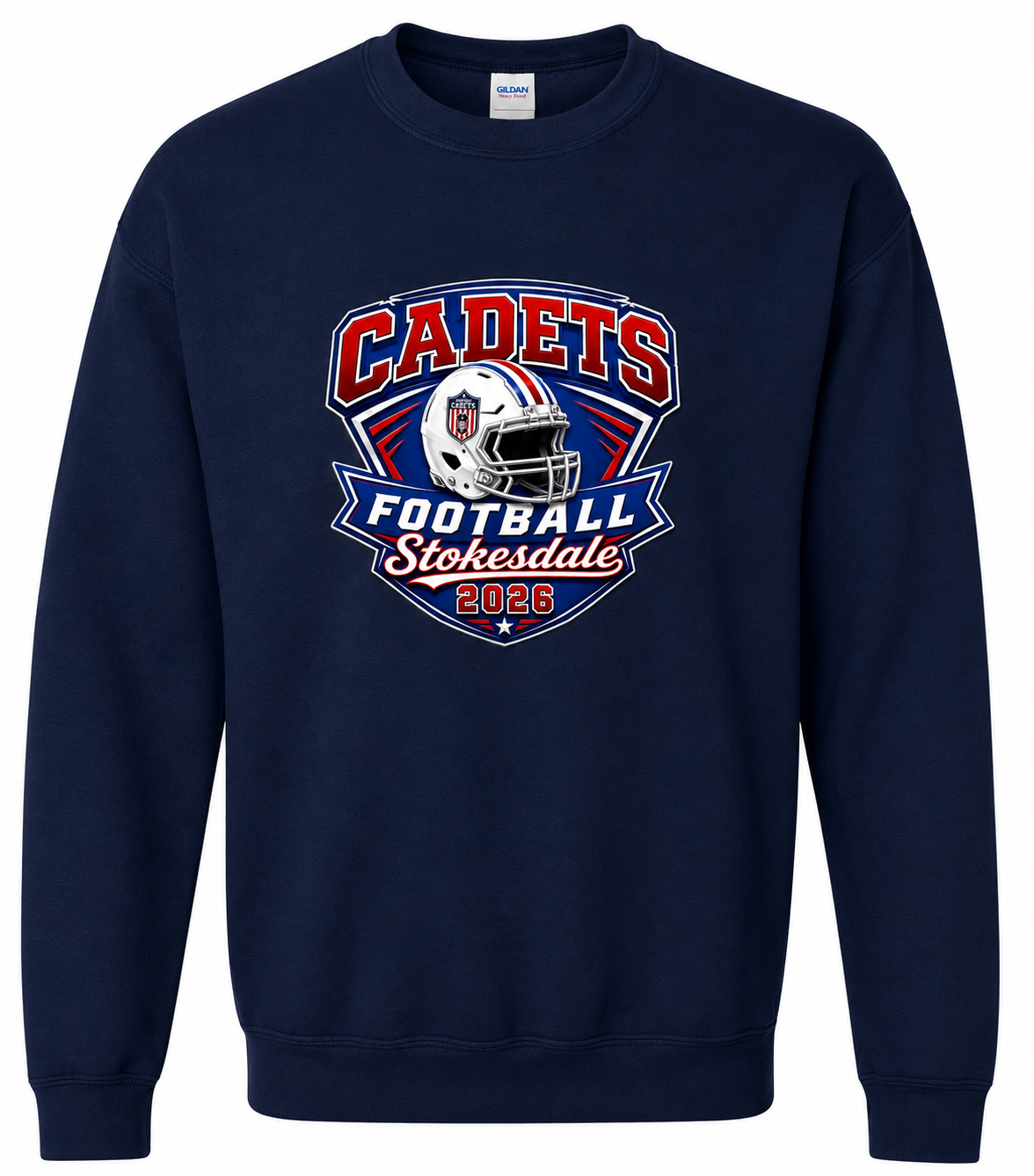 Unisex Heavy Blend Crewneck Sweatshirt — Gildan 18000 — Navy (front)
